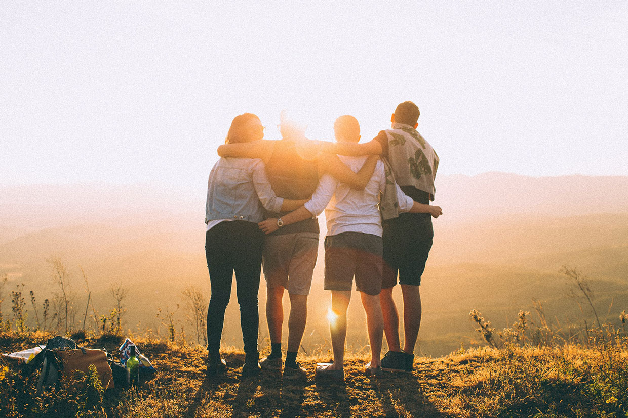 People hugging